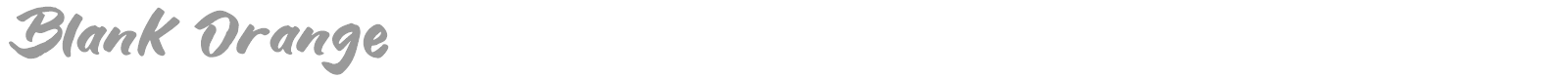Blank Orange font preview